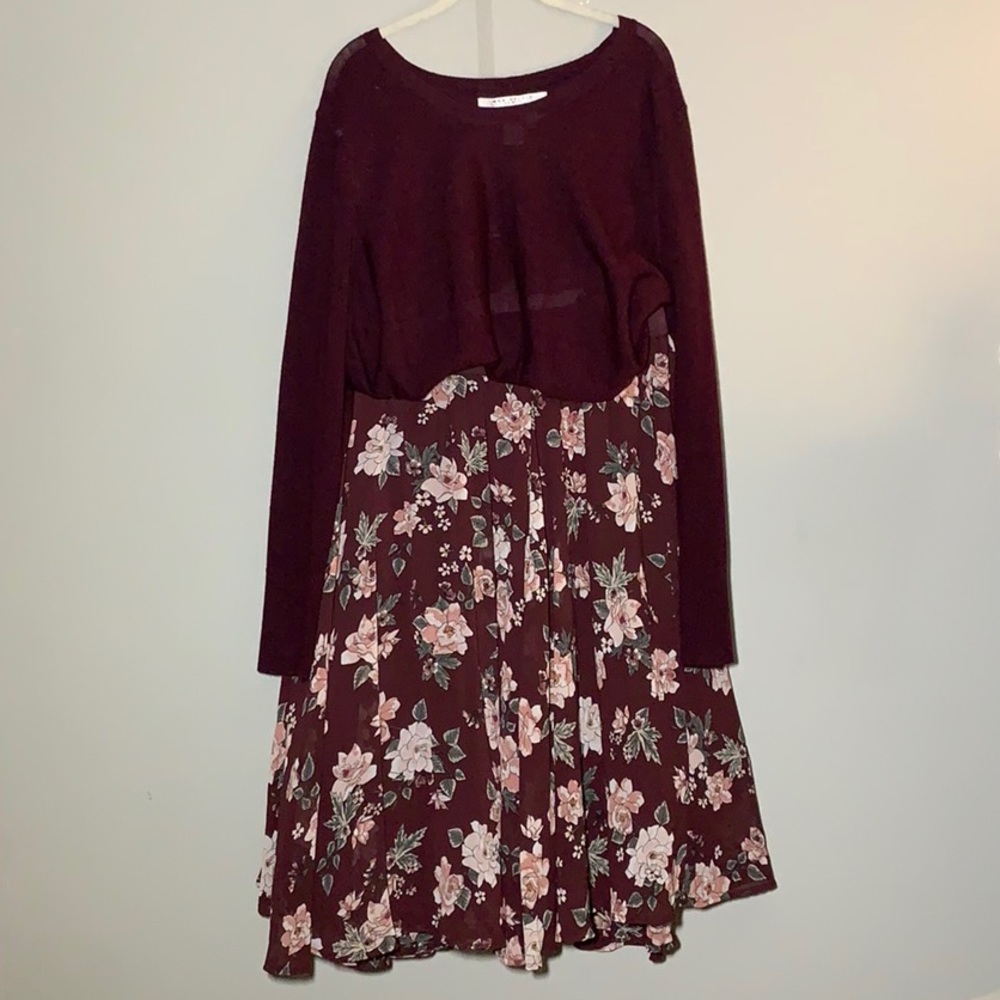 🌺 Floral skirt with tulle! 🌺
